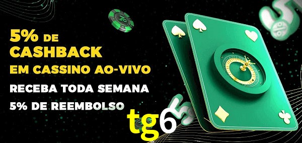 Promoções do cassino ao Vivo tg6